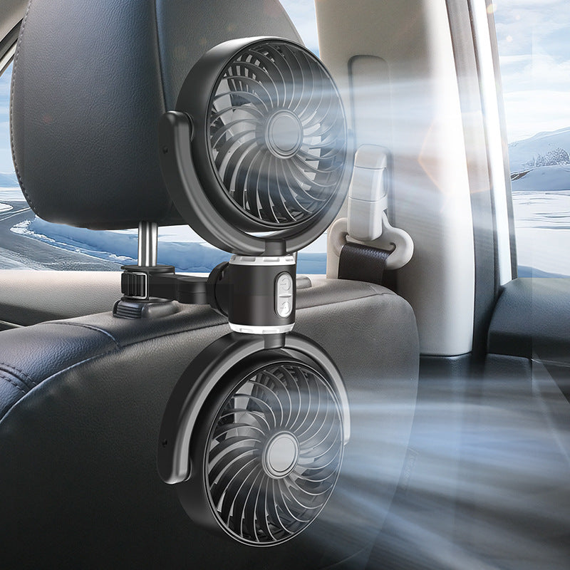 Unisex double fan with flexible holder Stornfield