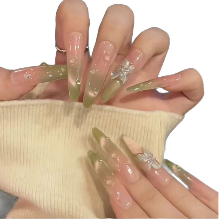 Glittering Stiletto Nail Art Extensions