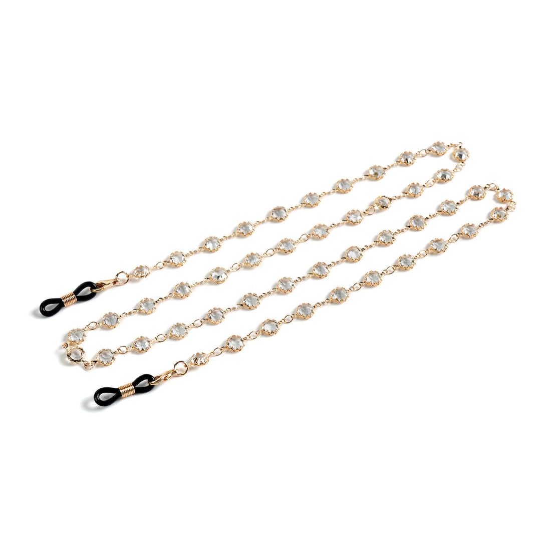 Gemstone-Embellished Eyewear Chain Stornfield