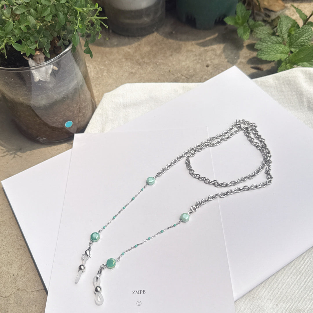 Decorative Chain Necklace with Beaded Accents Stornfield