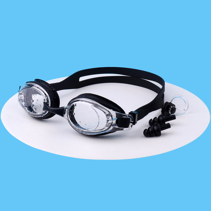 Swimming goggles with integrated ear protection and anti-fog Stornfield