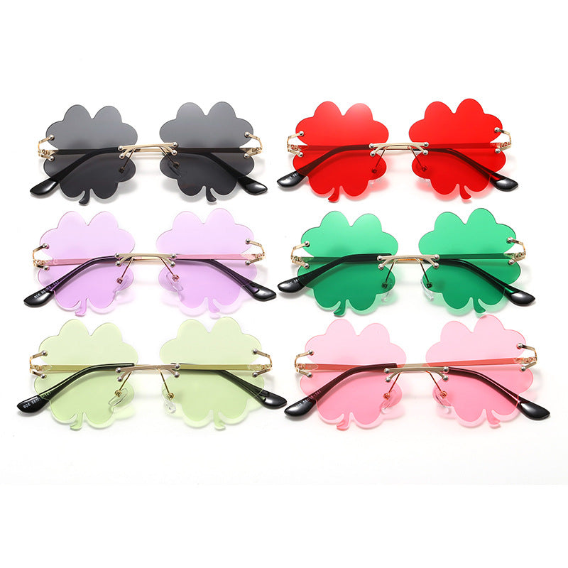 Women playful sunglasses with unique flower frame Stornfield