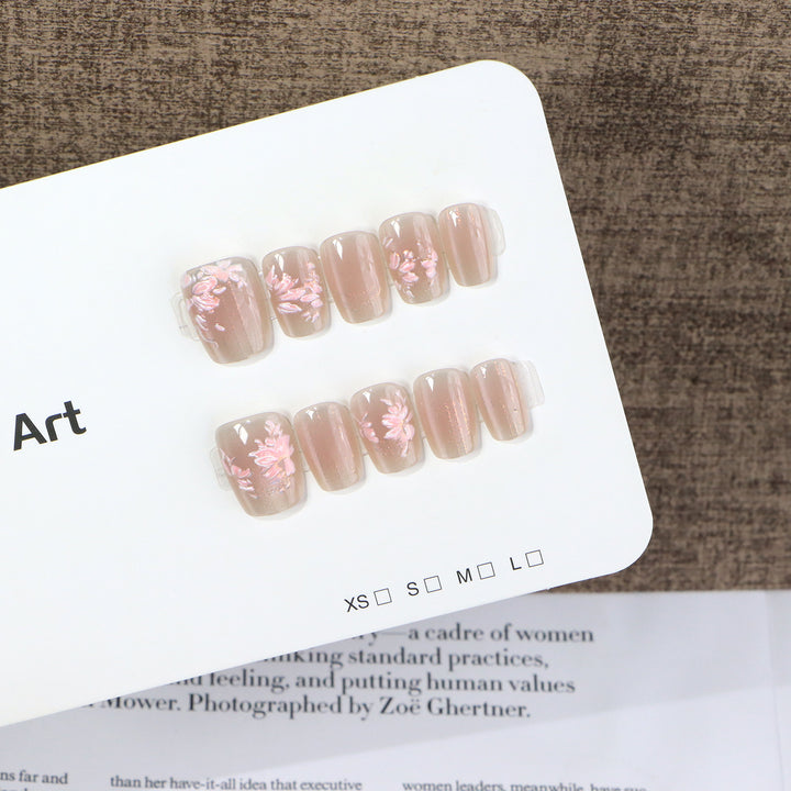 Floral Design Press-On Nail Set Stornfield