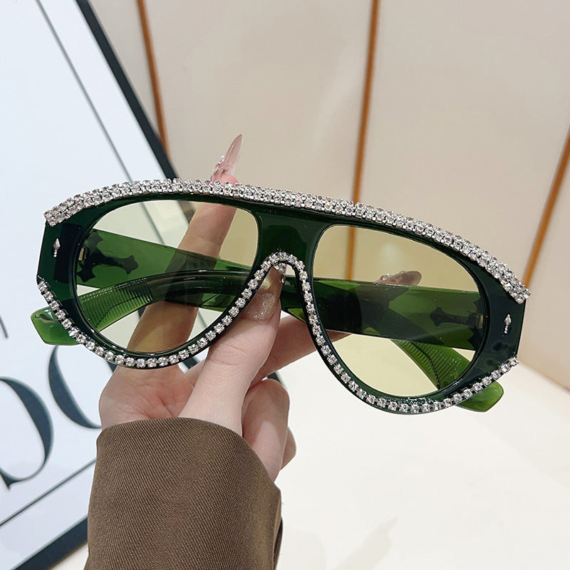Luxury Oversized Rhinestone Sunglasses Stornfield