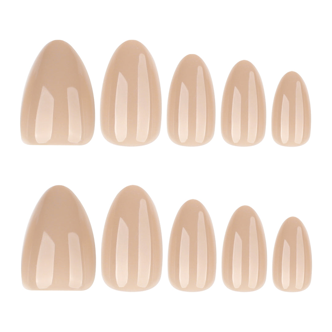 Artificial press-on nails in elegant oval design Stornfield