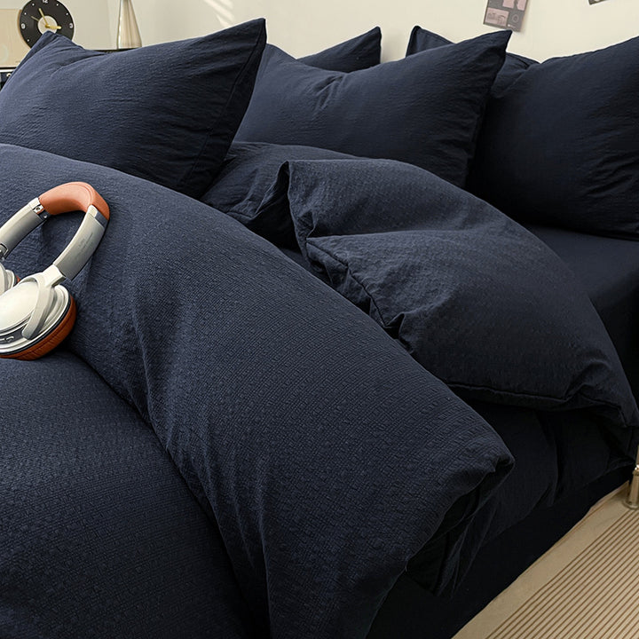 Textured Quilted Bedding Set