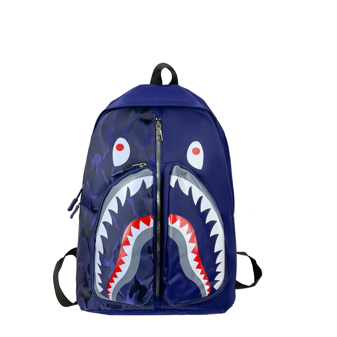 Backpack with Elaborately Designed Shark Motif Stornfield
