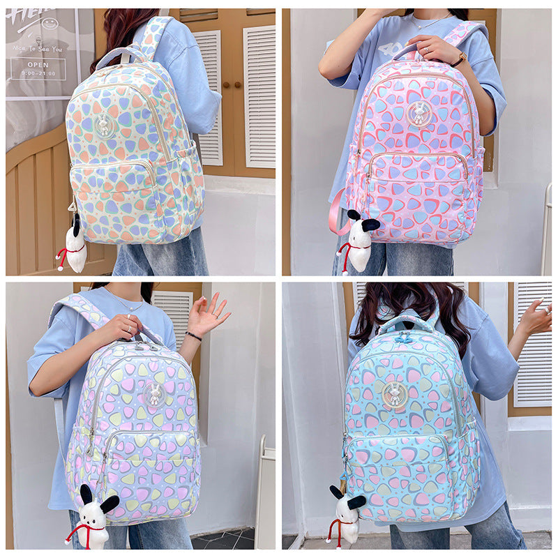 Cheerful school backpack with unique patterns and practical compartments Stornfield
