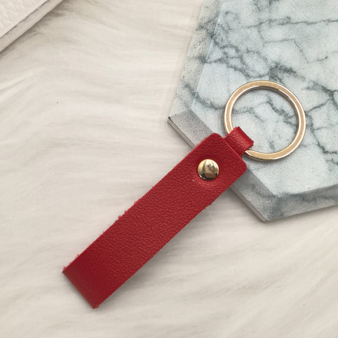 Unisex keychain made of high-quality artificial leather with stylish design Kalsten