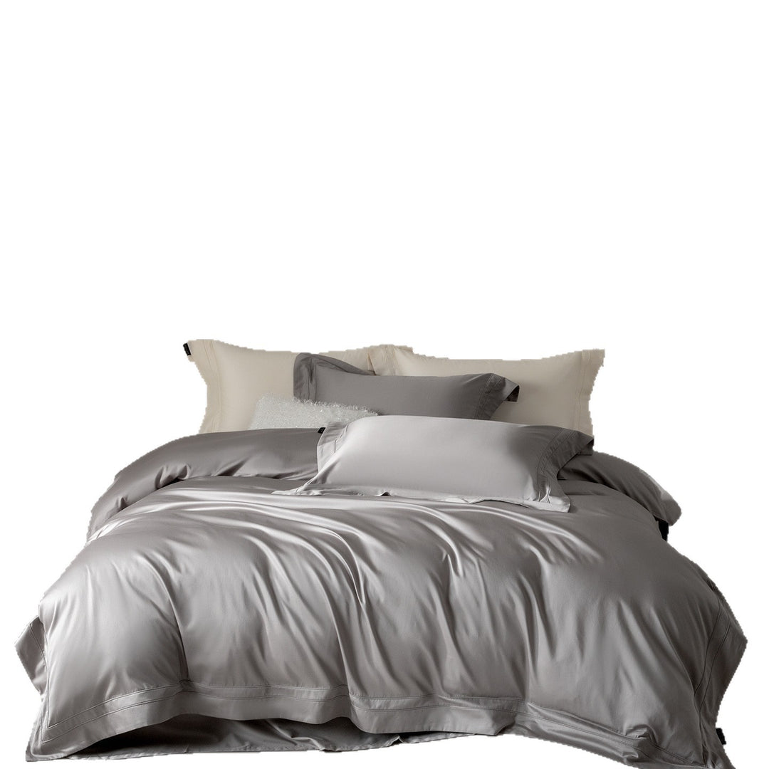 Silky-smooth satin bedding set with hotel closure