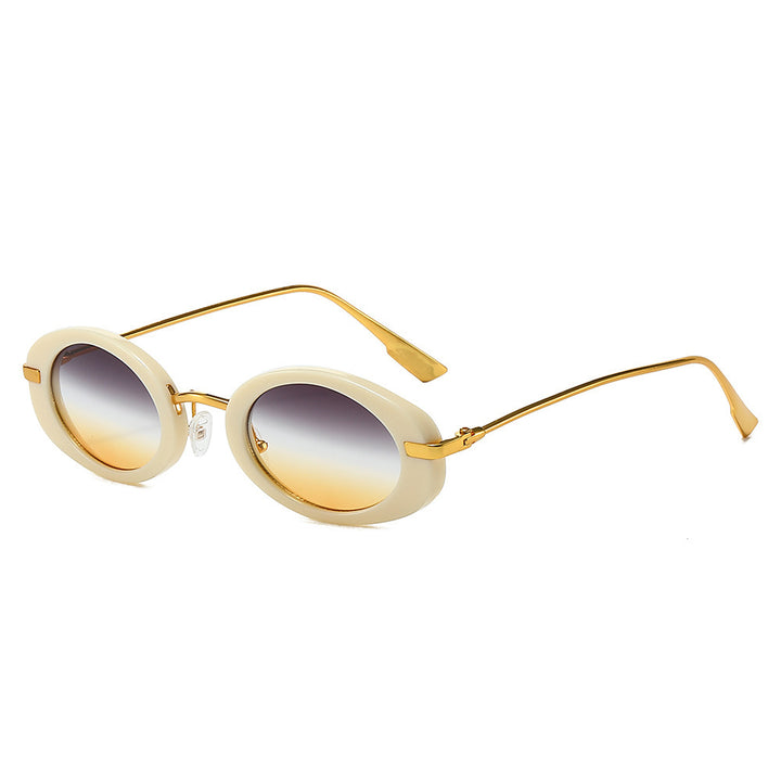Vintage Oval Sunglasses with Metal Accents Stornfield