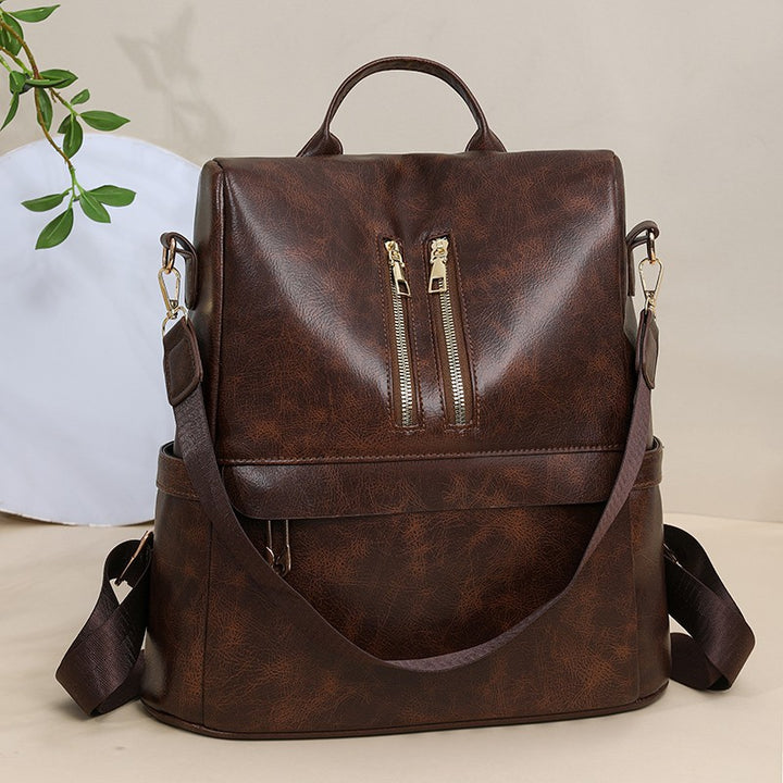 Versatile Vegan Leather Backpack Stornfield