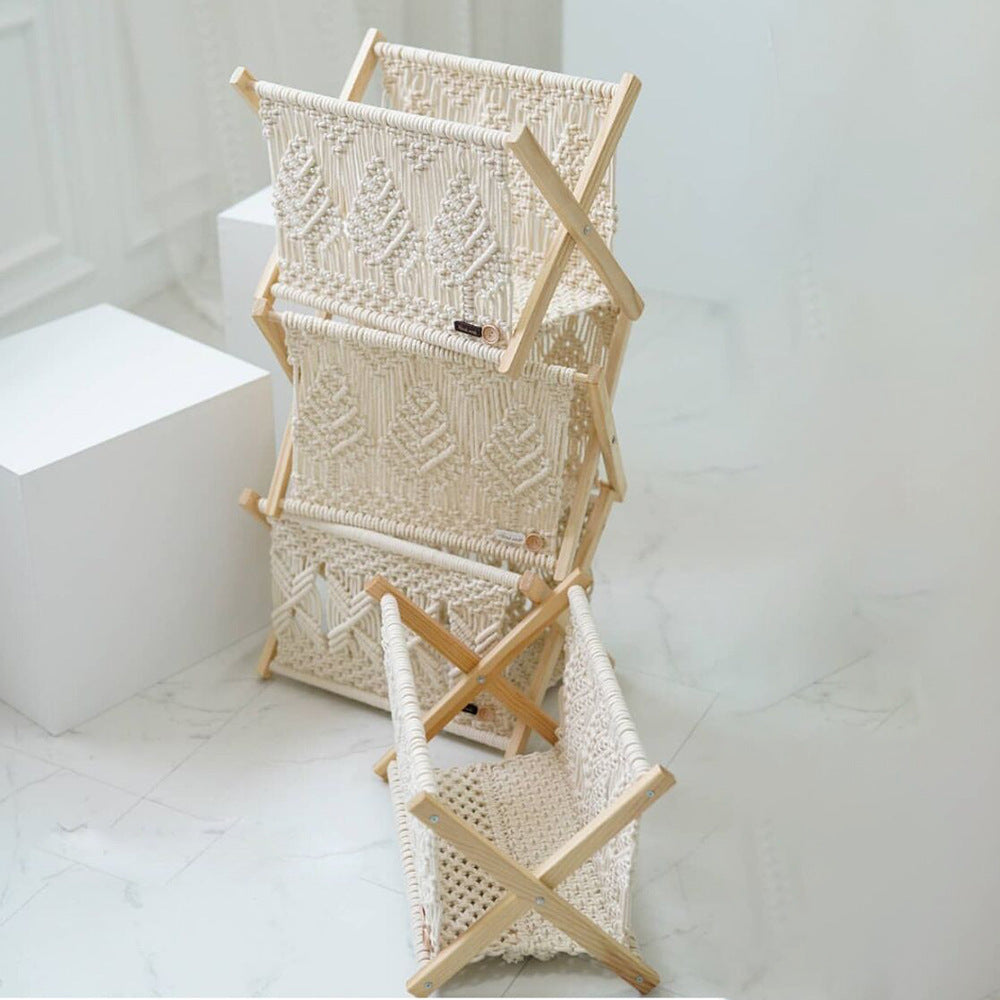 Decorative Macrame Storage Basket Stornfield