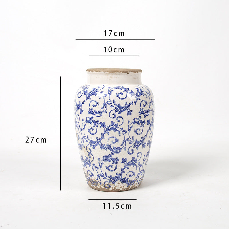 Floral Ceramic Vase with Artistic Design Stornfield