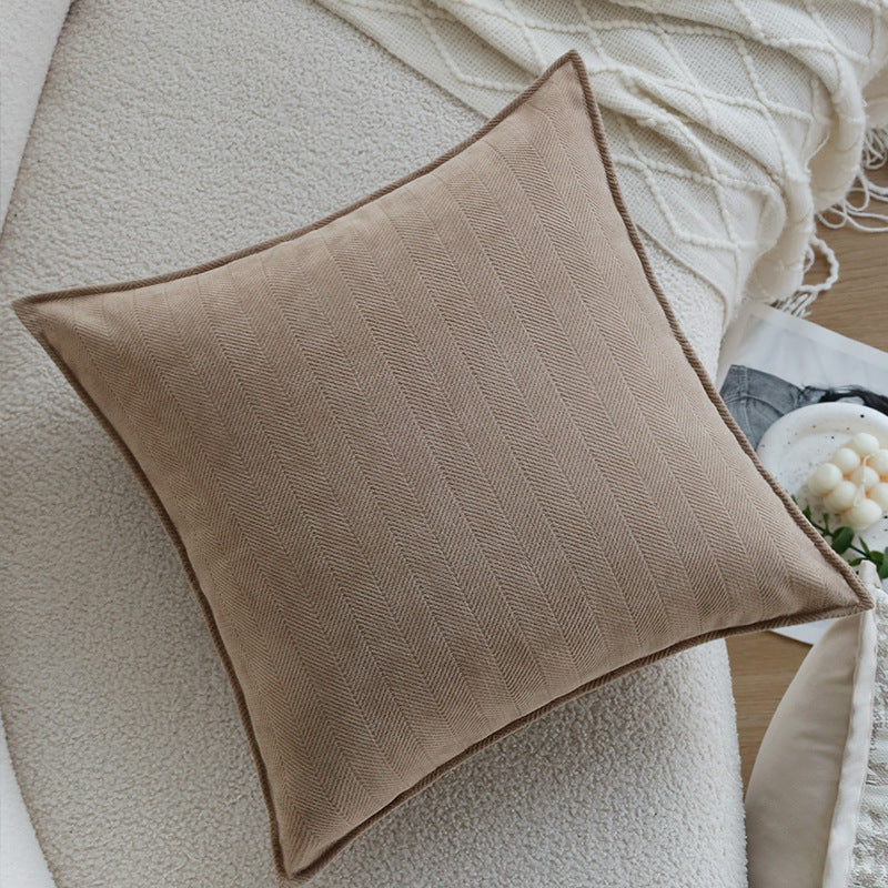 Decorative cushion with fine herringbone structure Stornfield