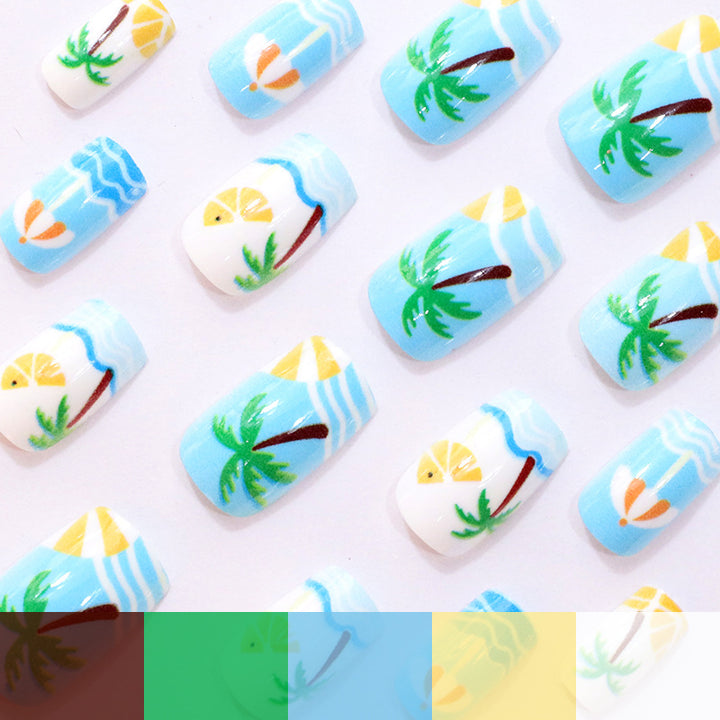Beach-Themed Decorative Nail Art Stornfield