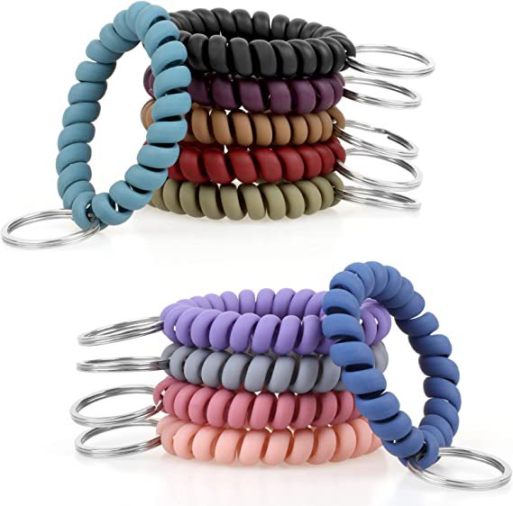 Colorful Hair Tie Keychain Set Stornfield