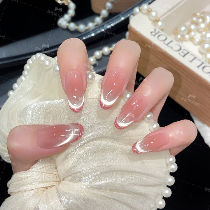 Premium French Tip Press-On Nail Set
