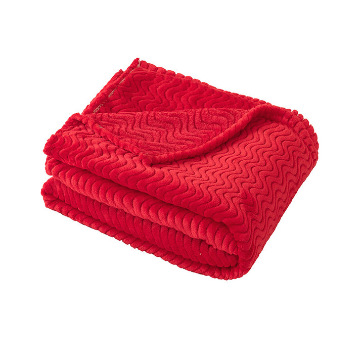 Ladies Soft and Luxurious Plush Blanket with Detailed Rib Structure Stornfield