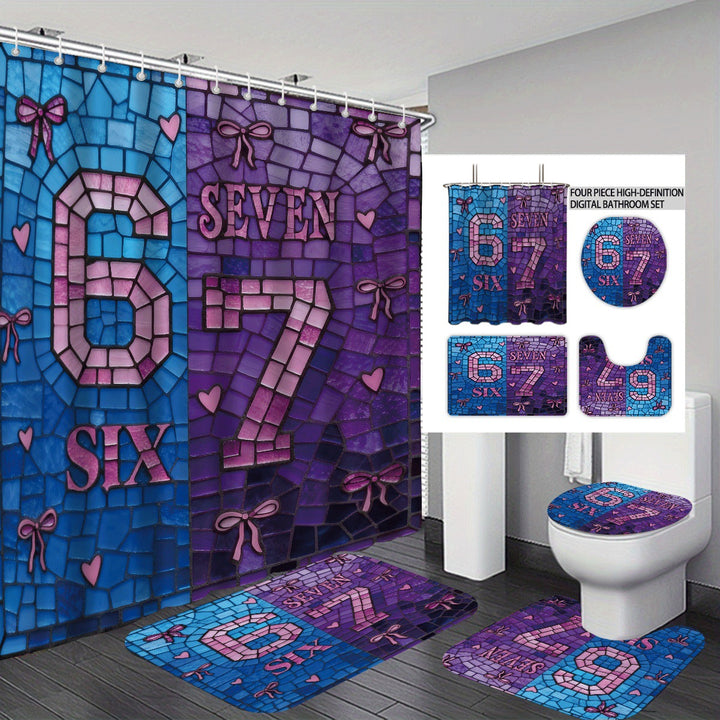 Colorful Dessert-Themed Bathroom Set Stornfield