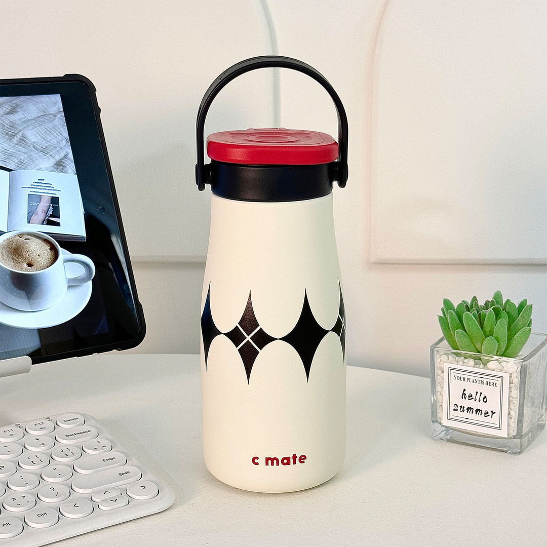 Ladies Insulated Drinking Bottle with Practical Carry Strap Stornfield