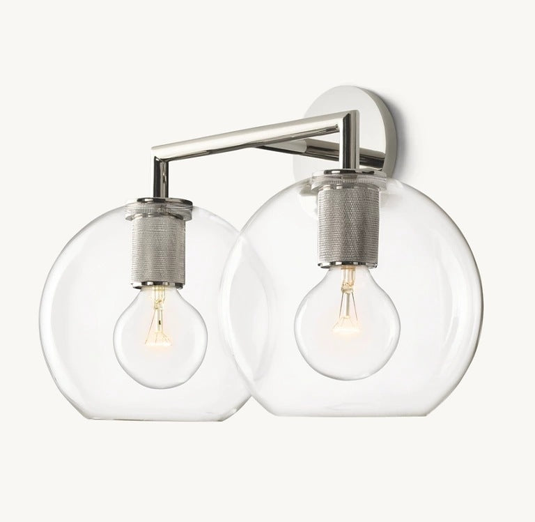 Modern Glass Sphere Wall Light