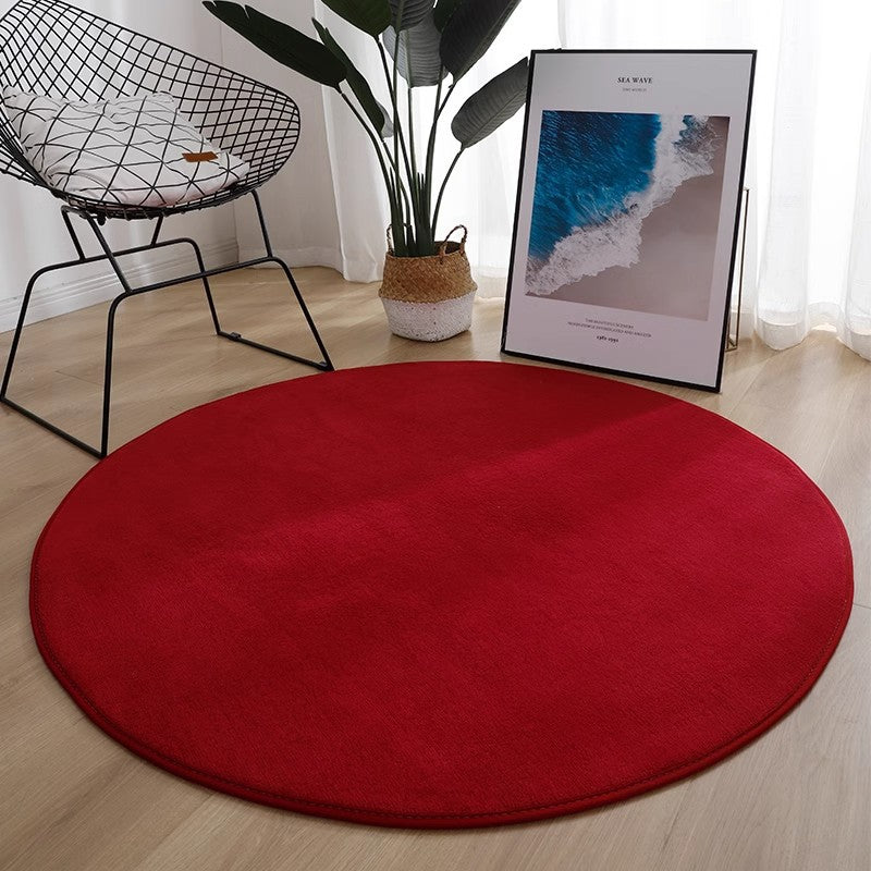Plush Round Area Rug