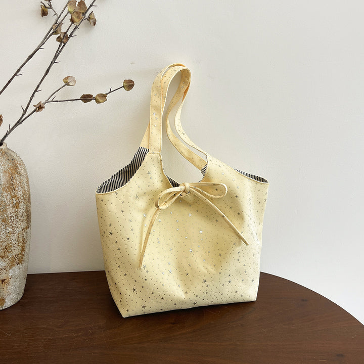 Stylish Multi-Pocket Canvas Tote Bag