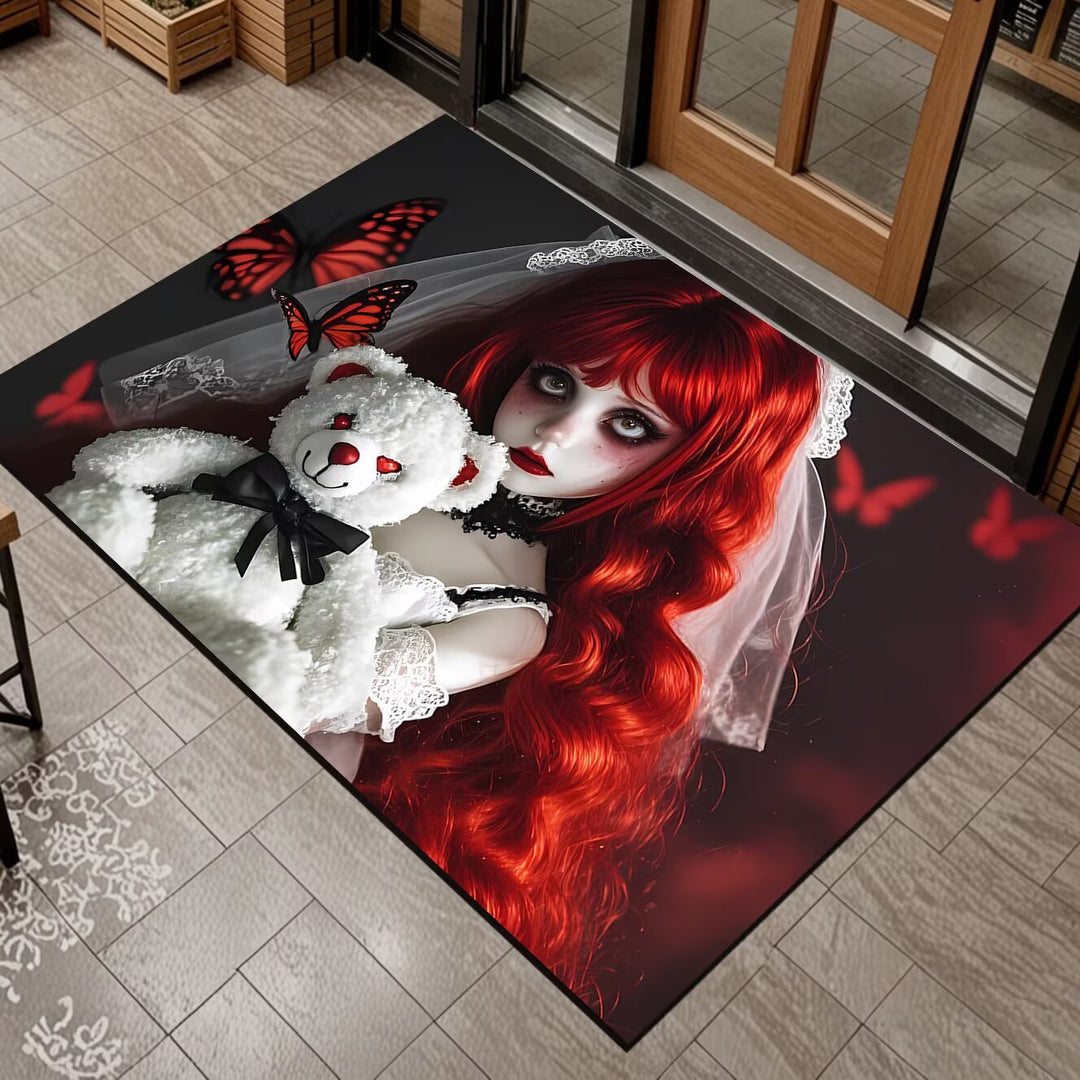 Spooky Graveyard Scene Area Mat