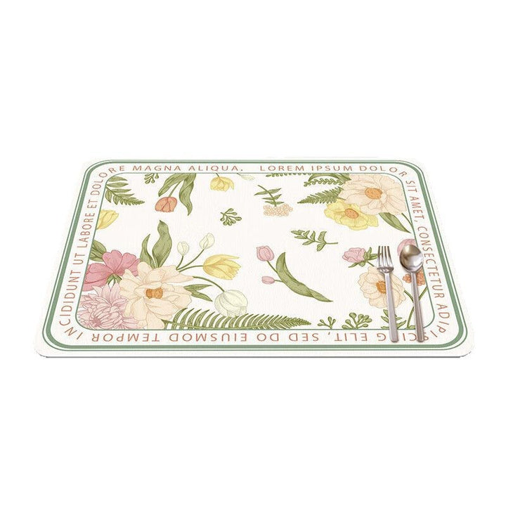 Floral Print Kitchen Table Mat