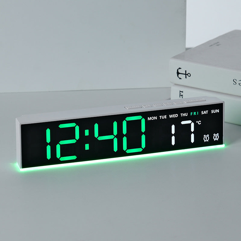 Digital clock with large LED display and temperature display Stornfield