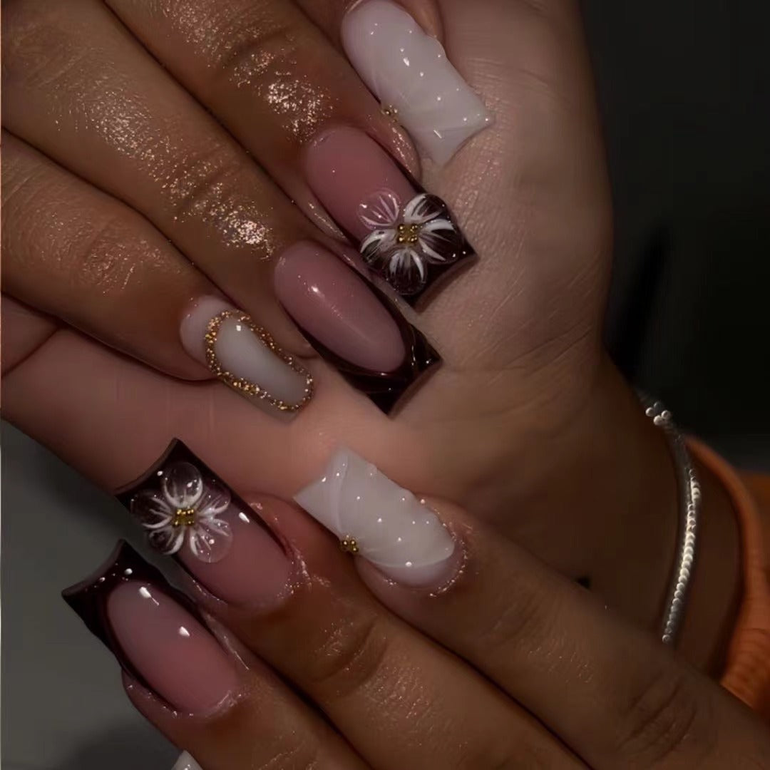 Decorative Flower Nail Art Extensions Stornfield