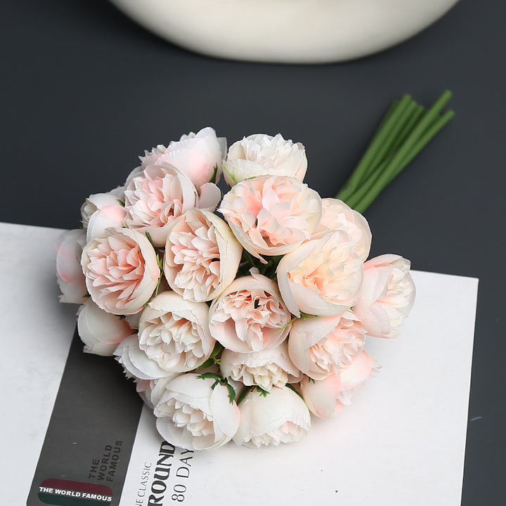 Realistic Faux Flower Bouquet