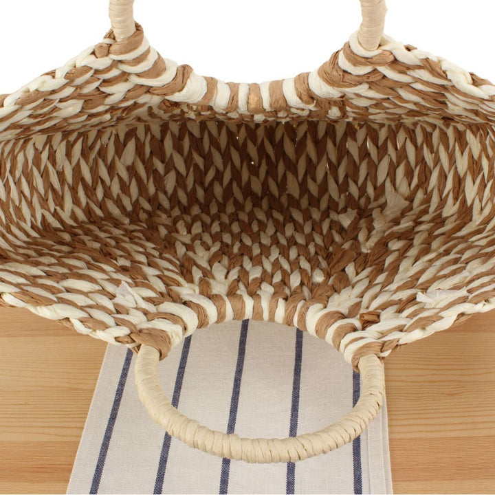 Braided Beach Bag with Ergonomic Handle Stornfield