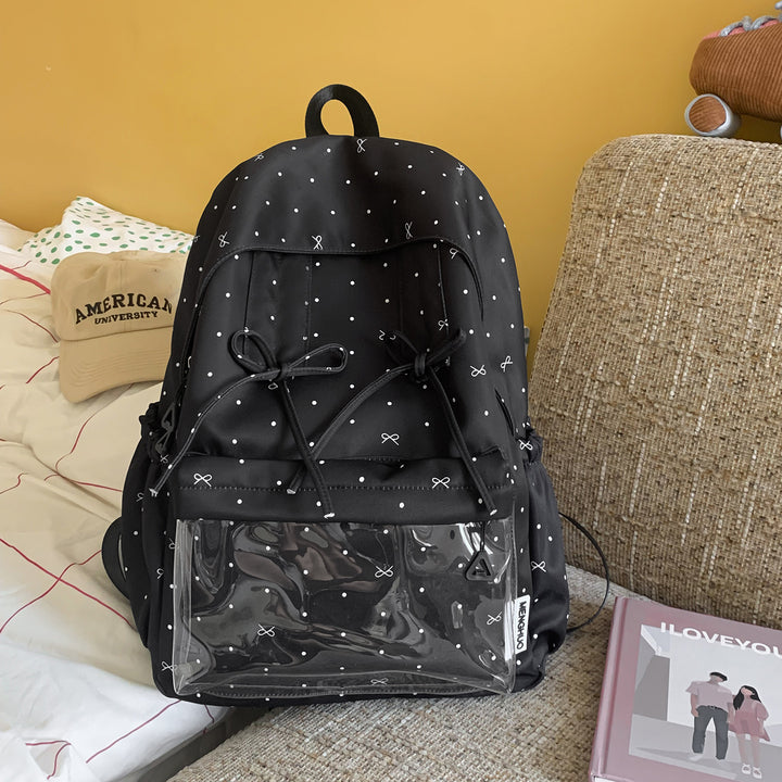 Stylish Polka Dot Pattern Backpack Stornfield