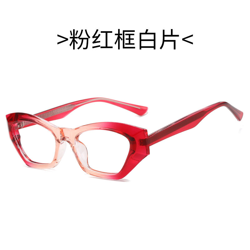 Ladies Cat-Eye Sunglasses with Modern Transparent Accents Stornfield