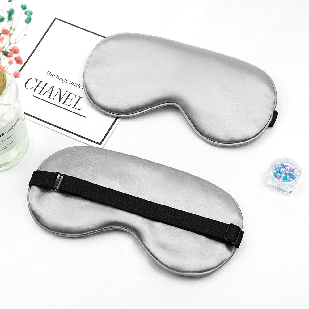 Unisex nan luxurious silk sleep mask with contoured eye cavity and adjustable elastic band Stornfield