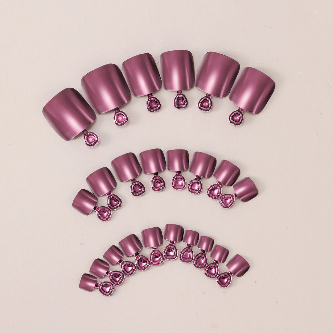 Glossy Gel Toe Nail Art Extensions Stornfield