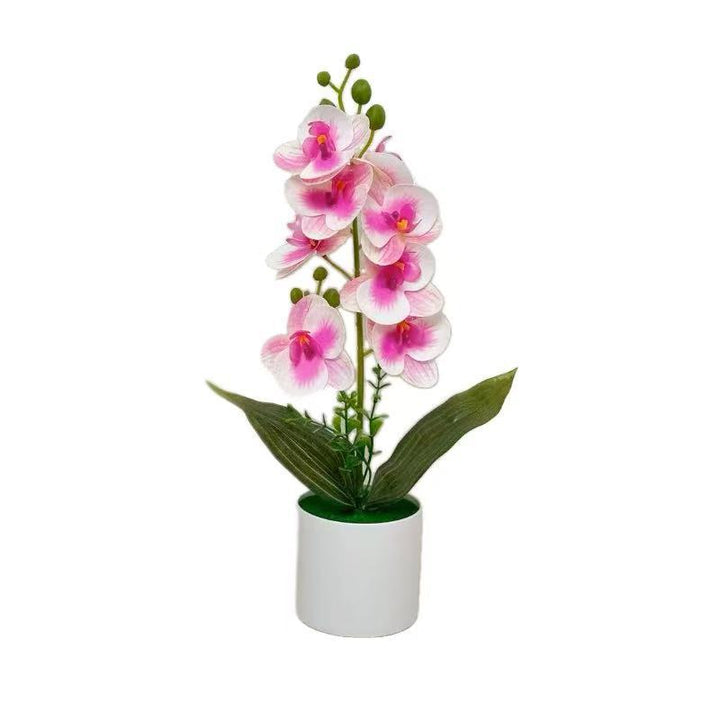 Decorative Artificial Orchid Arrangement for Tabletop Home Decor