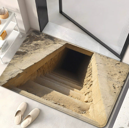 Desert-Inspired Decorative Bath Mat