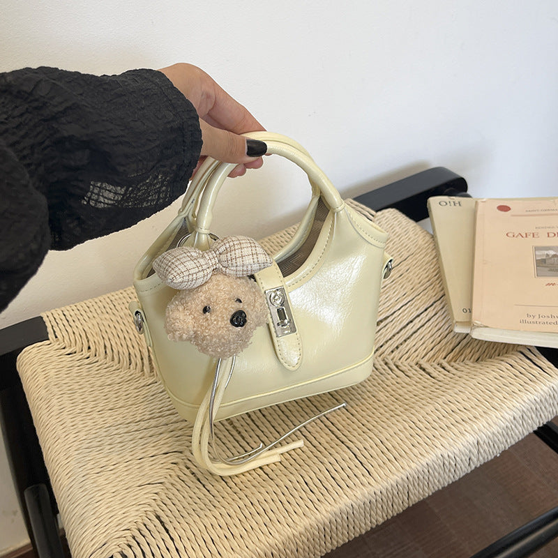 Cute & Quirky Plush Bear Accent Handbag