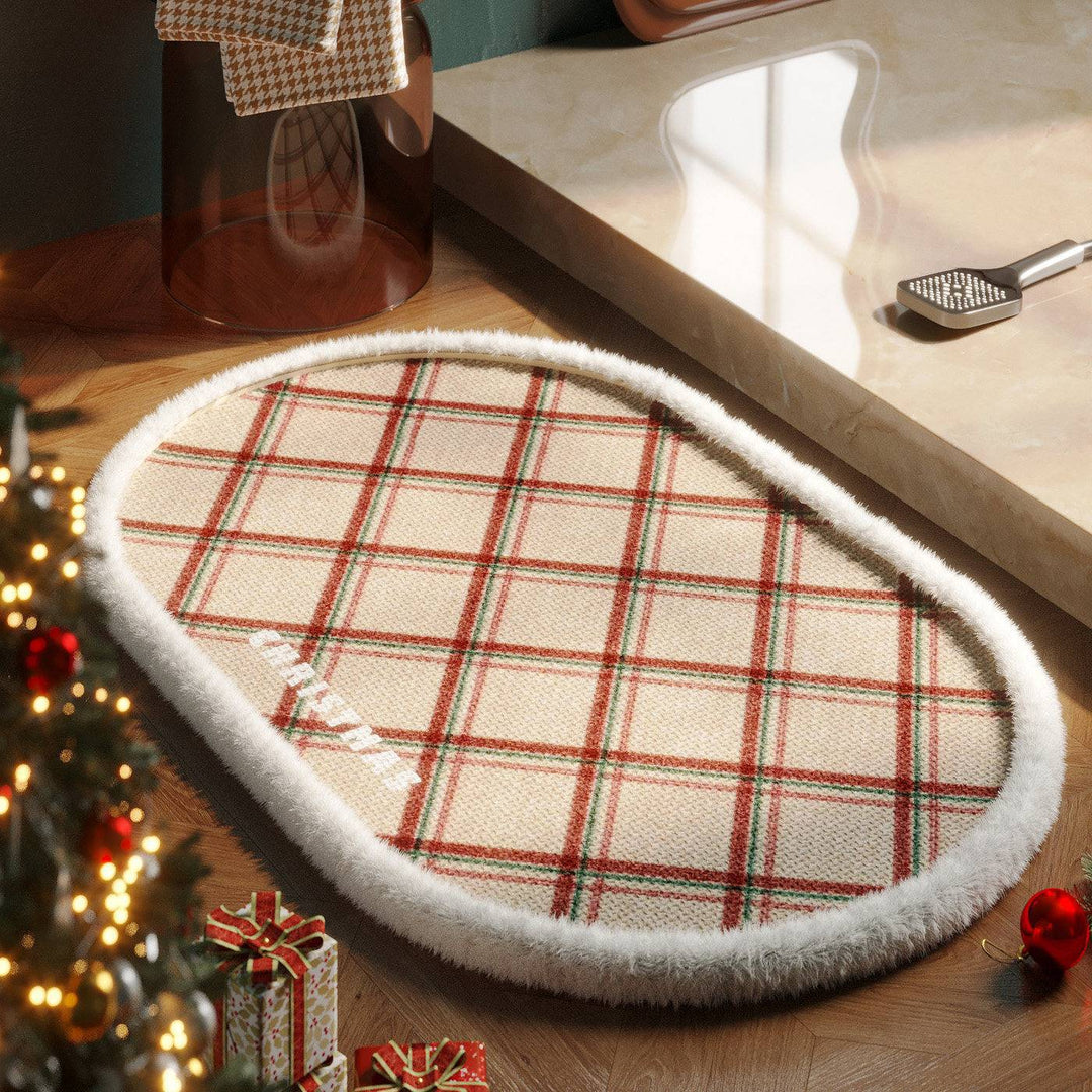 Christmas-Themed Decorative Bath Mat