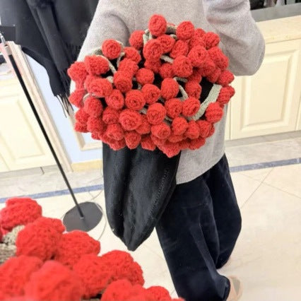 Floral Knit Bag
