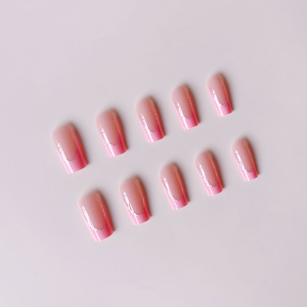 Artificial nail set with elegant glitter decorations Stornfield