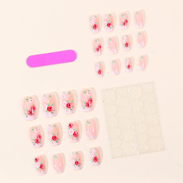 Floral Embellished Nail Art Set Stornfield