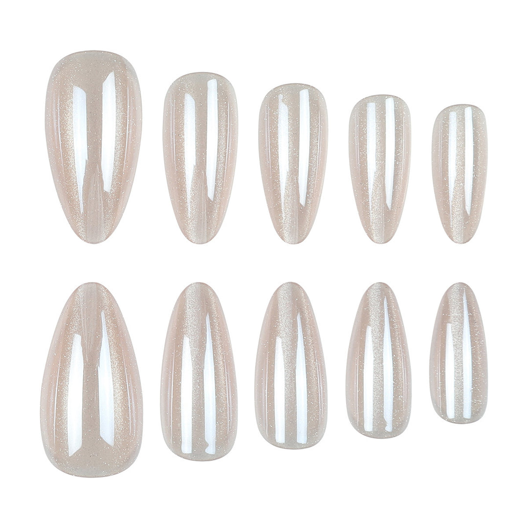 Elegant Long Stiletto Gel Press-On Nails Stornfield