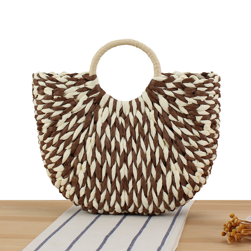Wicker bag in modern design with artistic weaving Stornfield