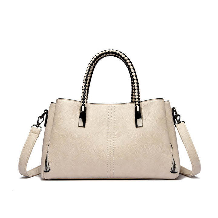 Elegant Braided Handle Handbag Stornfield