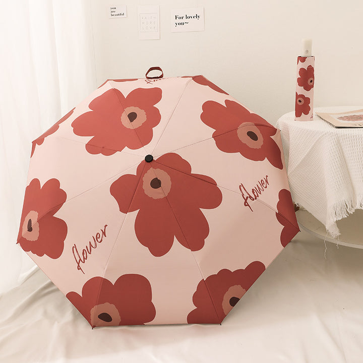 Ladies Rainbow Colored Folding Umbrellas Stornfield
