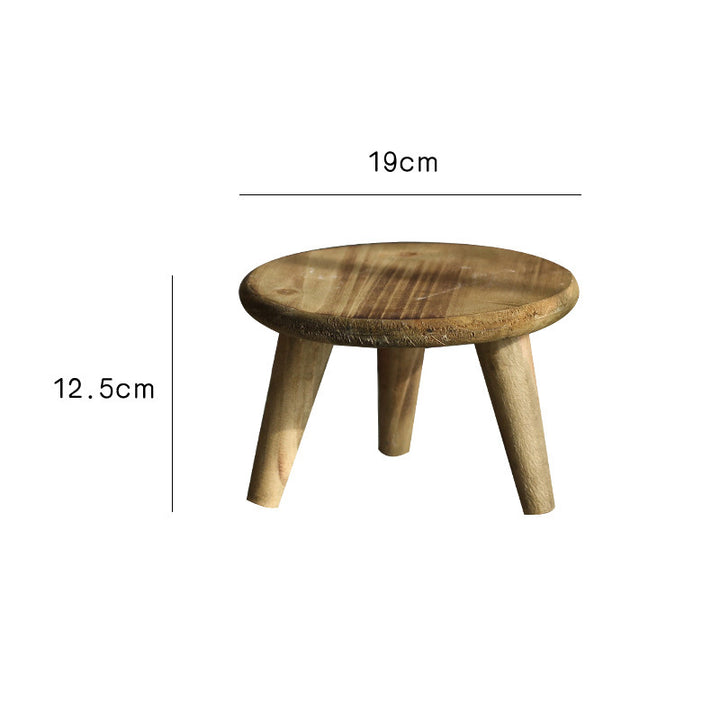 Stylish side table made of natural wood Stornfield
